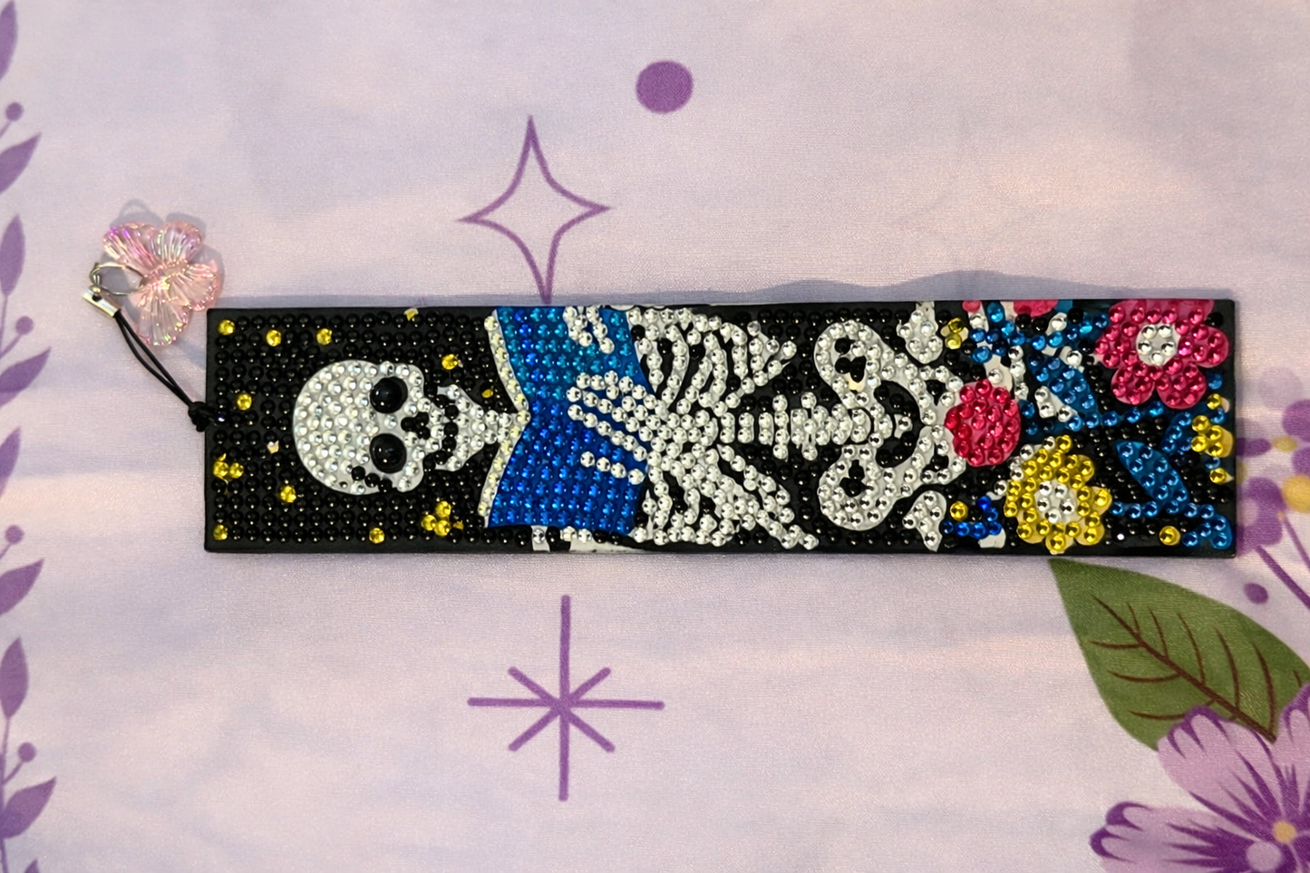 Haunted Skeleton Bookmarks w/ Butterfly Tassle