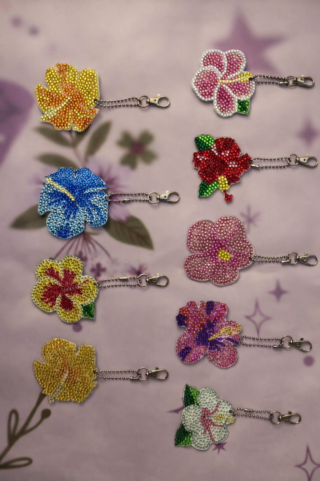 Feral Island Blooms Keychains