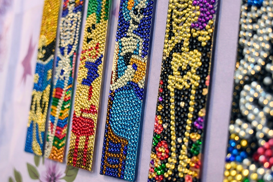 Haunted Skeleton Bookmarks w/ Butterfly Tassle
