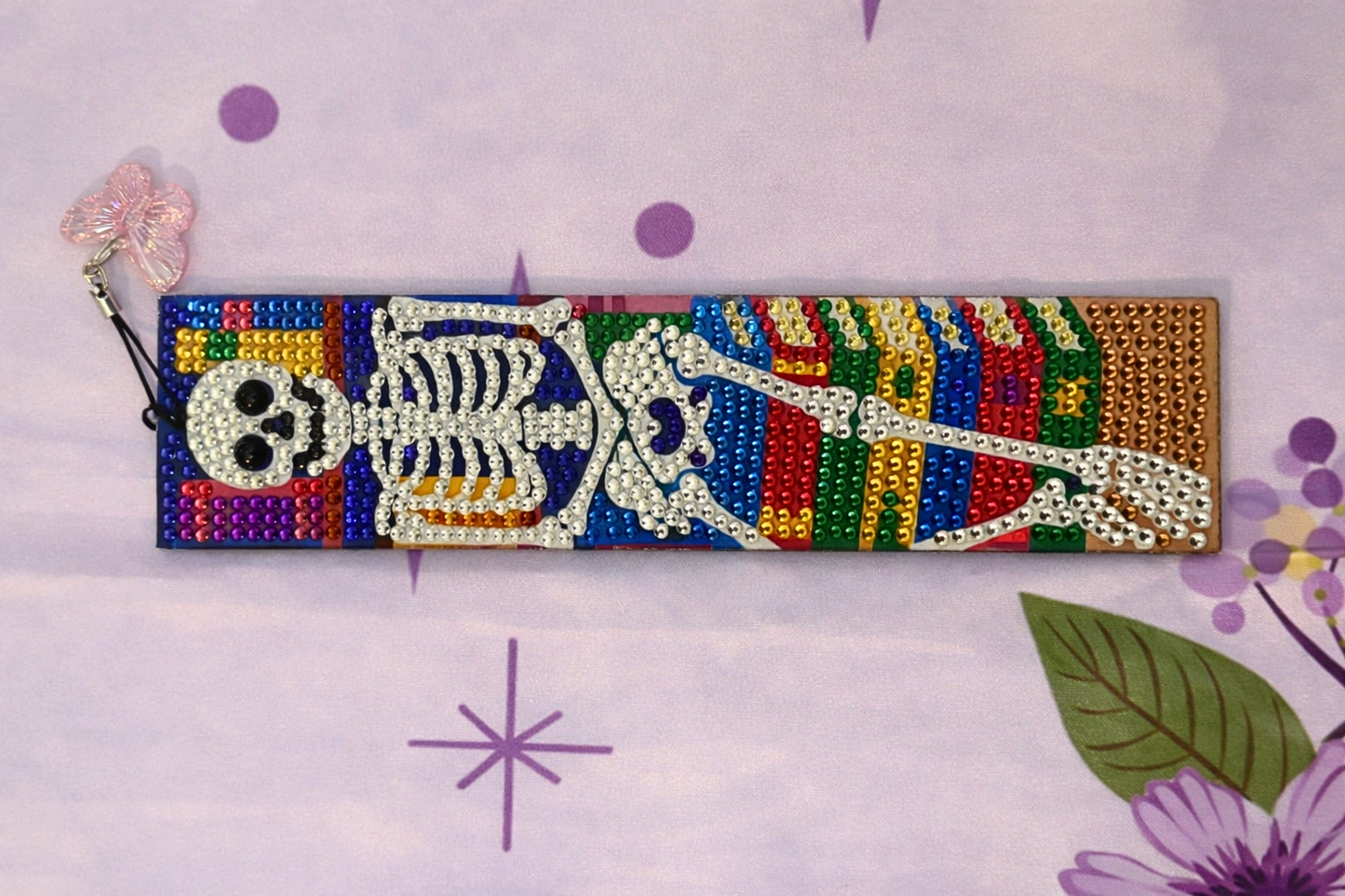 Haunted Skeleton Bookmarks w/ Butterfly Tassle